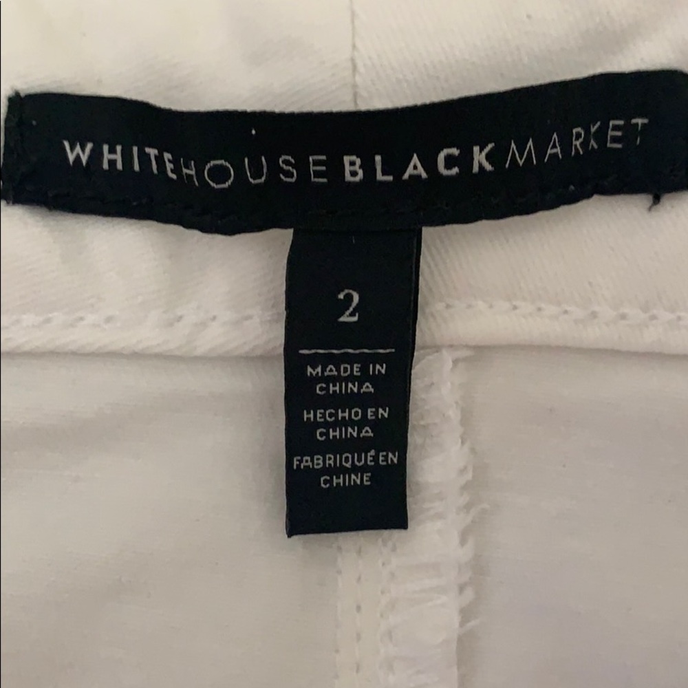 White House Black Market Distressed Denim Skirt - Picture 6 of 12
